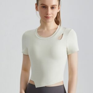 Fashion Women Yoga Top Sports Tshirt