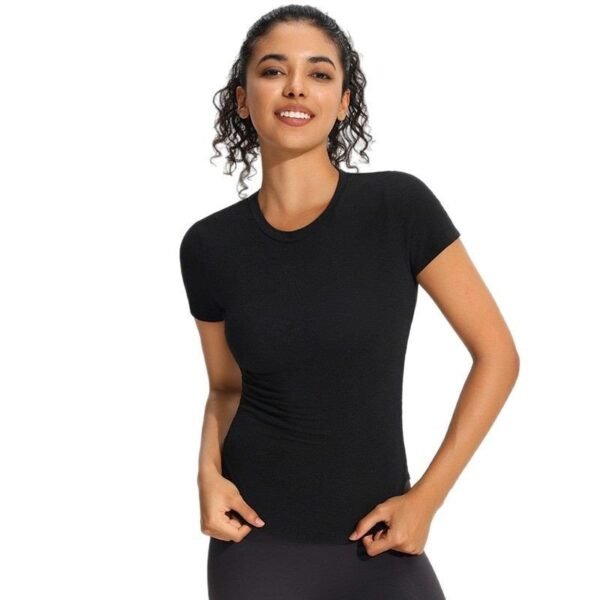 Simple Fashion Yoga Top Women Sports Short Shirt