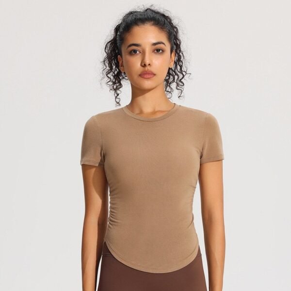 Simple Fashion Yoga Top Women Sports Short Shirt - Image 5
