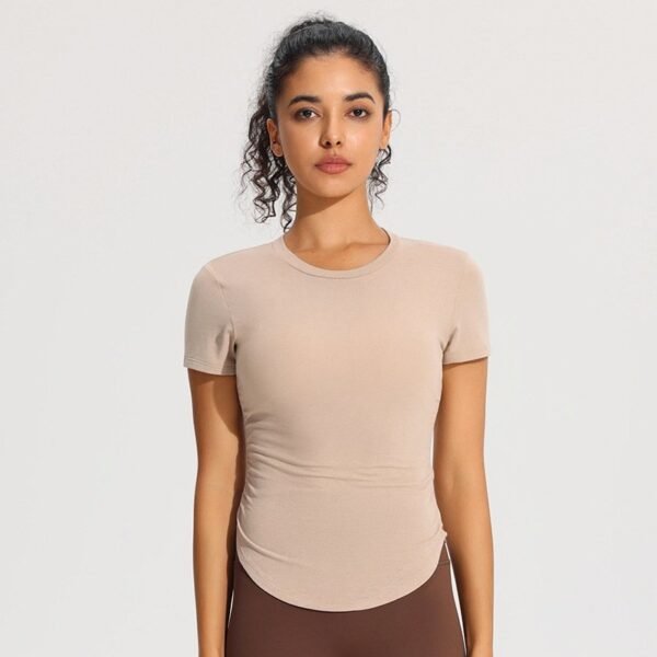 Simple Fashion Yoga Top Women Sports Short Shirt - Image 2