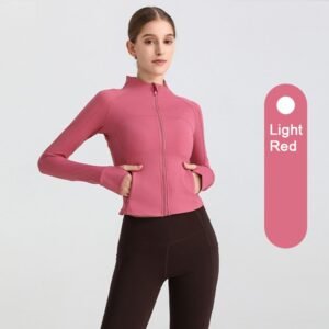 Fashion Women Zipper Top Yoga Sportswear