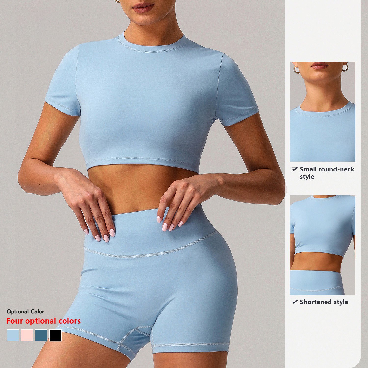 JS01015 yoga short top detail (8)