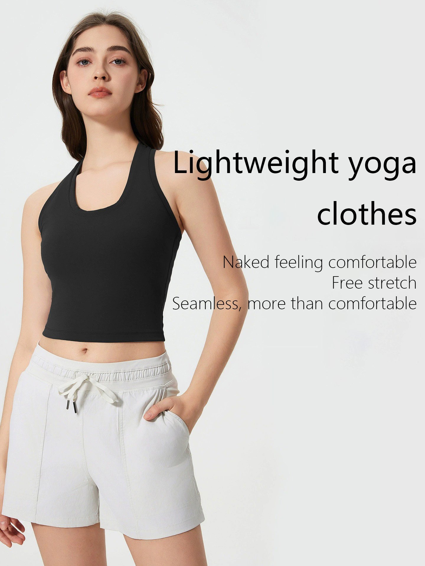 JS01030 yoga short top detail (1)