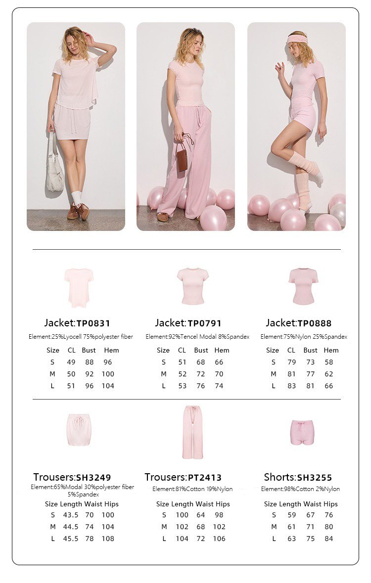 A female model in a vibrant pink Nylon Spandex activewear set, emphasizing modern design and functionality.